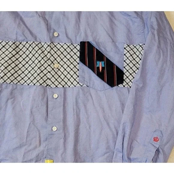 ROBERT GRAHAM FLIP CUFF MENS COTTON BUTTON DOWN SIZE XL - Picture 3 of 10